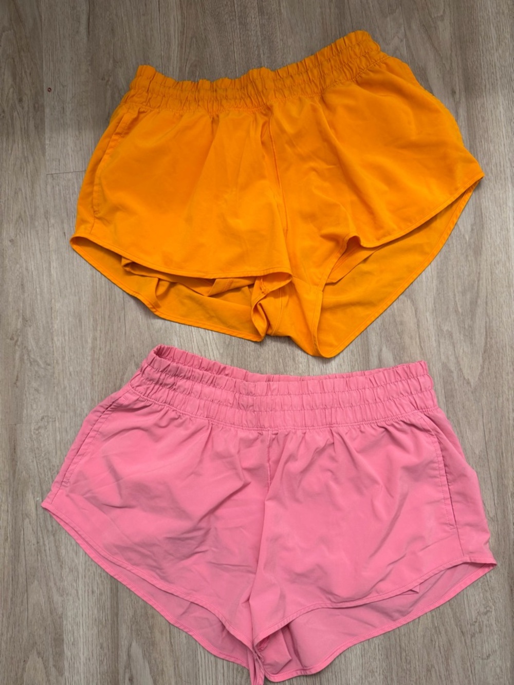 aerie Women’s Pink & Orange Athletic Shorts Duo